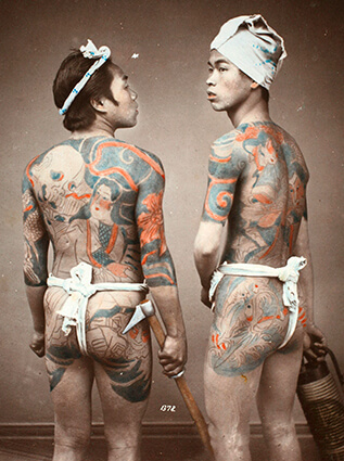 Irezumi gắn liền với nghề Tobi. Ảnh: cnn.co.jp